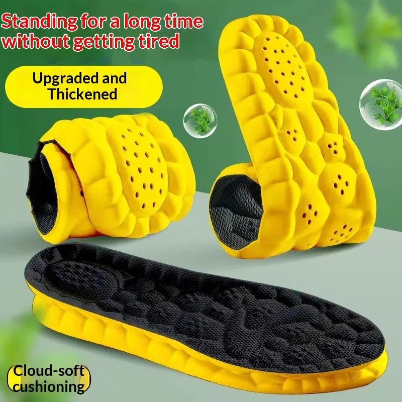 Soft Elastic Breathable Insoles – All-Day Comfort & Shock Absorption